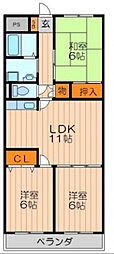 メゾン・モン・ソレーイュ 3LDKの間取図画像