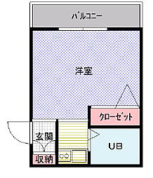 アチーブメント・K 1Kの間取図画像