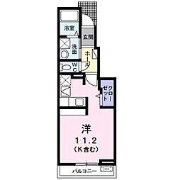 シャルマンコート 1Kの間取図画像