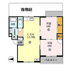 アムールY&N 3DKの間取図画像