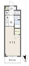 LUCE 1Kの間取図画像