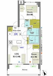 間取図画像 2LDK