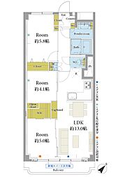間取図画像 3LDK