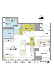 間取図画像 1LDK