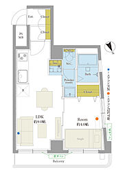 間取図画像 1LDK