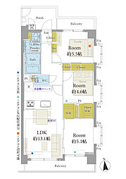 間取図画像 3LDK