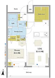 間取図画像 1LDK