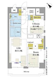 ライオンズプラザお茶の水 1SLDKの間取図画像