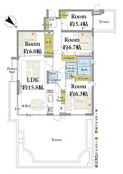 エル・サフィーロ25 4LDKの間取図画像