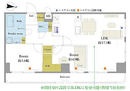 シャローム橋本 3LDKの間取図画像