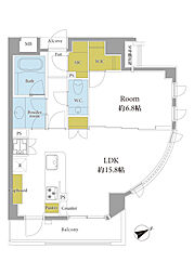 リ・プレゼ恵比寿 2LDKの間取図画像