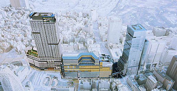「新宿」大規模再開発”イメージ図