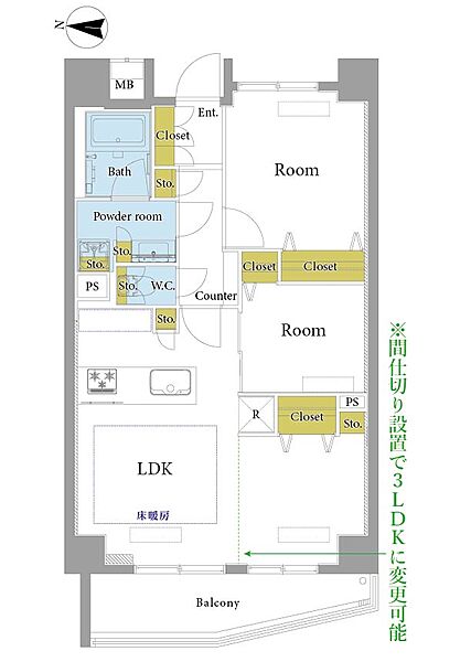間取りを拡大表示