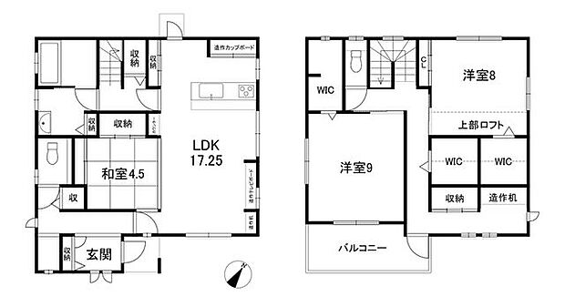 八木町　中古戸建(3SLDK)の間取り