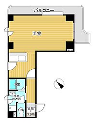 松尾ビル ワンルームの間取図画像
