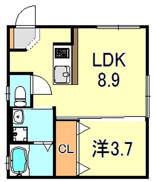 兵庫県明石市大蔵本町(賃貸アパート1LDK・1階・30.20㎡)の写真 その2