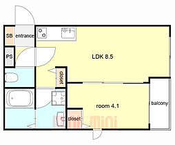 間取図画像 1LDK