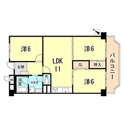 間取図画像 3LDK