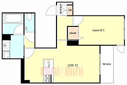 間取図画像 1LDK