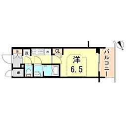神戸市海岸線 ハーバーランド駅 徒歩7分の賃貸マンション 2階1Kの間取り