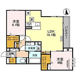 間取図画像 2LDK