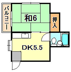 神鉄有馬線 丸山駅 徒歩3分 2階/-
