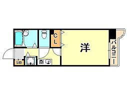 JR東海道・山陽本線 明石駅 徒歩10分の賃貸マンション 8階1Kの間取り