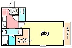 神戸市西神・山手線 湊川公園駅 徒歩15分の賃貸マンション 1階1Kの間取り