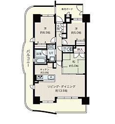 JR東海道・山陽本線 須磨海浜公園駅 徒歩11分の賃貸マンション 6階3LDKの間取り