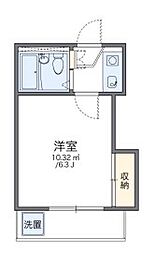 阪急伊丹線 稲野駅 徒歩5分の賃貸アパート 2階1Kの間取り