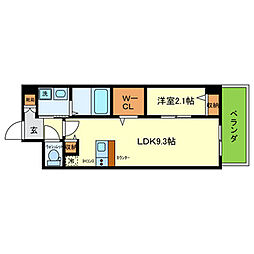 間取図画像 1LDK