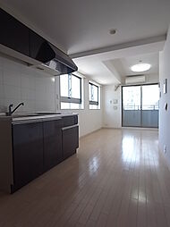 JR東海道・山陽本線 三ノ宮駅 徒歩8分の賃貸マンション 6階ワンルームのリビング/ダイニング