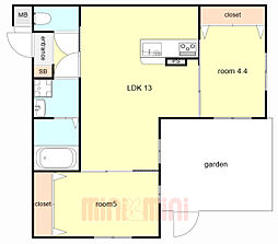 間取図画像 2LDK
