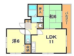間取図画像 2LDK