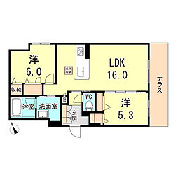 間取図画像 2LDK