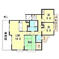 モンセーヌ西神南6号棟1階12.5万円
