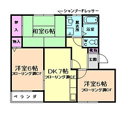 間取図画像 3DK