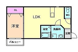 間取図画像 1LDK