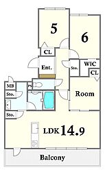 間取図画像 3LDK