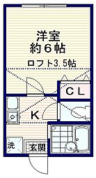 HSA 1Kの間取図画像