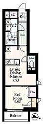 グラン・フィオーレ 1LDKの間取図画像