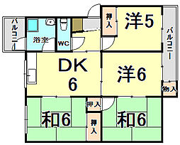 杭瀬団地27号棟 4階