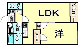 兵庫県伊丹市寺本５丁目（賃貸アパート1LDK・2階・42.23㎡） その2