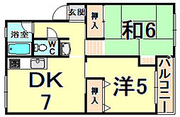 間取図画像 2DK