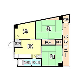 間取図画像 3DK