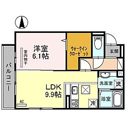 間取図画像 1LDK