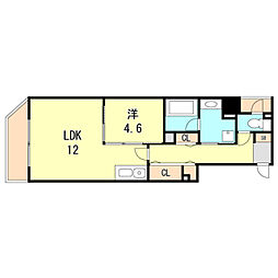 マグノリア・トアロード 2階1LDKの間取り