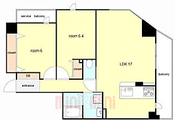 エーレックス西宮 2階