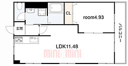 ラムール東二見 1LDKの間取図画像