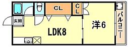 間取図画像 1LDK